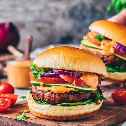 Flavour Junction Glasgow Plant-based Veggie Burger